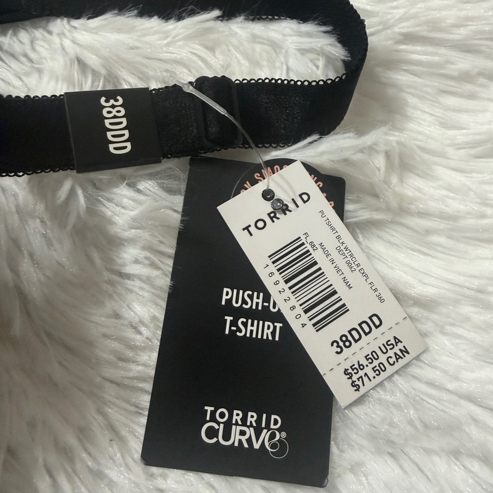 Torrid Black and Pink Floral Bra - Picture 5 of 10